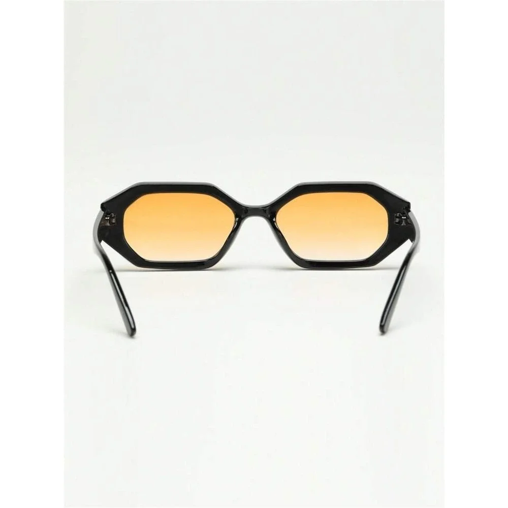 Geometric‎ Oval Frame Uv Protection Plastic Sunglasses